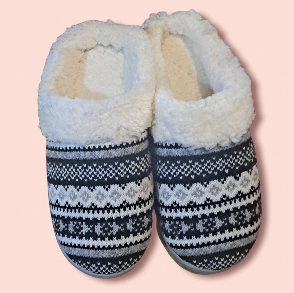 Evshine Women's Memory Foam House Slippers Knit Fleece Lined House Shoes…